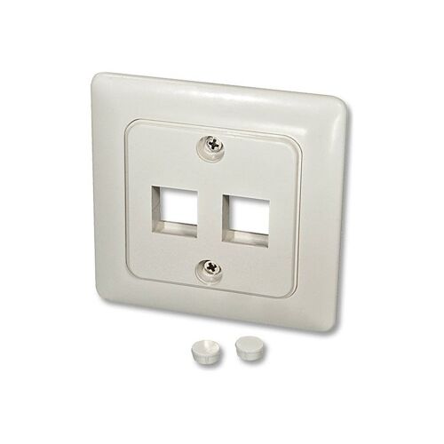 LINDY - Prise - montable sur mur - blanc - 2 ports - pour P/N: 60546