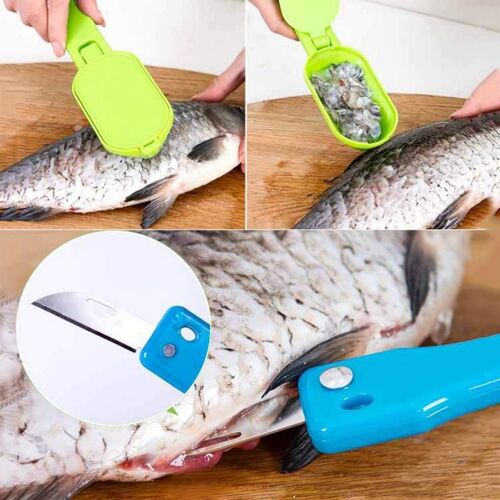 Écaille De Poisson Dissolvant Détartreur 1pc Échelle De Poisson Rabotage Grattoir Gadgets De Cuisine Nettoyant Acier Inoxydable Ustensiles De Cuisine Éplucheur