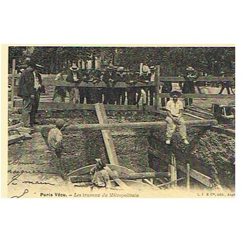 Les Travaux Du Métropolitain - Réédition D'une Cpa - 1er Choix - Ref 060 507