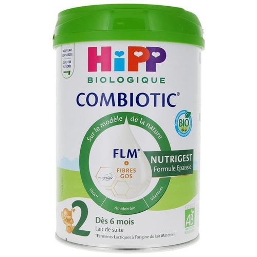 Hipp Combiotic Lait 2 Nutrigest Épaissi Dès 6 Mois 800 G