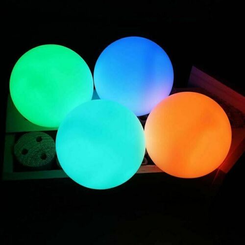 Lot De 4 Lampes De Piscine Flottantes, Boule Lumineuse Led Etanche Ip68, Lumiere De Piscine Led 16 Couleurs Rvb Changeantes Avec Telecommande Pour Baignoire, Boule Lumineuse Exterieure, Fete, Goodnice