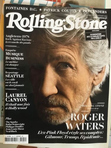 Rolling Stone 124 Roger Waters Coutin Laurel Canyon Bastien Vives Navajo Et Covid Rock & Racism