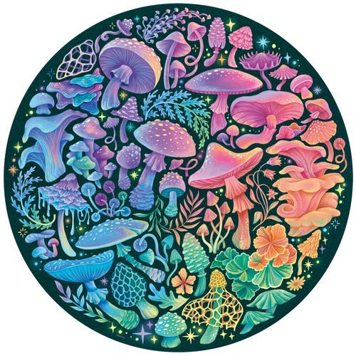 Circle Colors - Champignons - Puzzle 500 Pièces