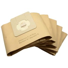 5x Sacs D'aspirateur Pour Wetrok Monovac 6 (Papier)