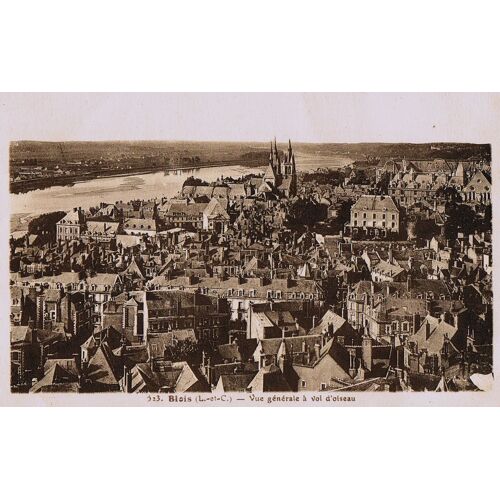 Carte Postale Ancienne, France, Loir Et Cher ( 41 ), Blois, Vue Aérienne