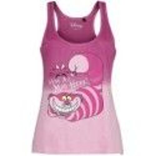 Débardeur Femme Disney - Mad Cheshire Cat, Rose, M
