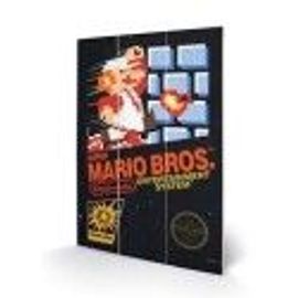 Nintendo Impression Sur Bois 29, 5 X 20 Cm - Super Mario Bros. (Nes)