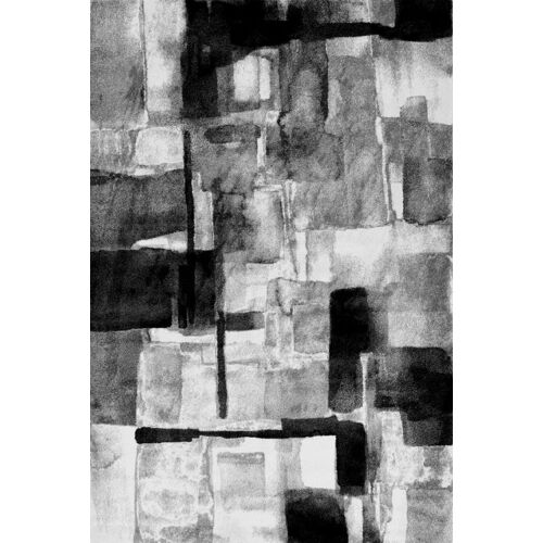 Tapis Polyester Gris 80 X 150 Cm