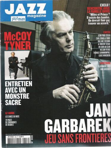 Jazz Magazine  N° 608 : Jan Garbarek Jeu Sans Frontières