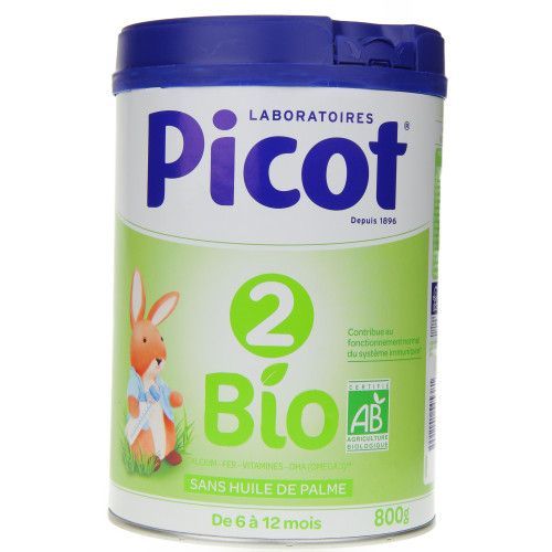 Picot 2 Lait 2ème Âge Bio 800 G