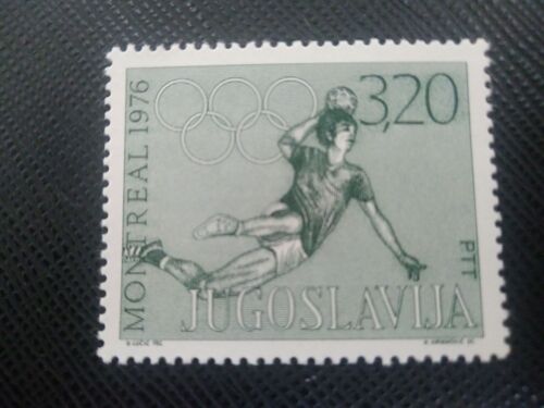 Timbre Yougoslavie Y T 1549 Jeux Olympiques D'été - Montréal , Handball 1976 ( 100608 )