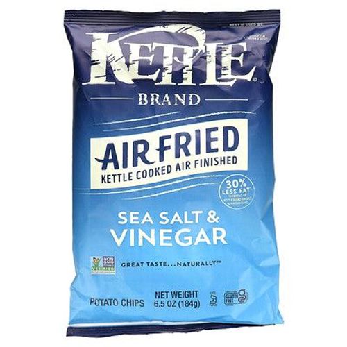 Kettle Foods Chips De Pommes De Terre Frites À L'air, Sel De Mer Et Vinaigre, 184 G