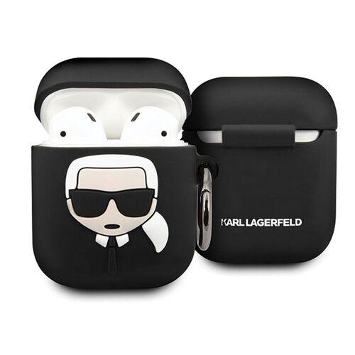 Coque Karl Lagerfeld® KLACCSILKHBK Apple Airpods Noir