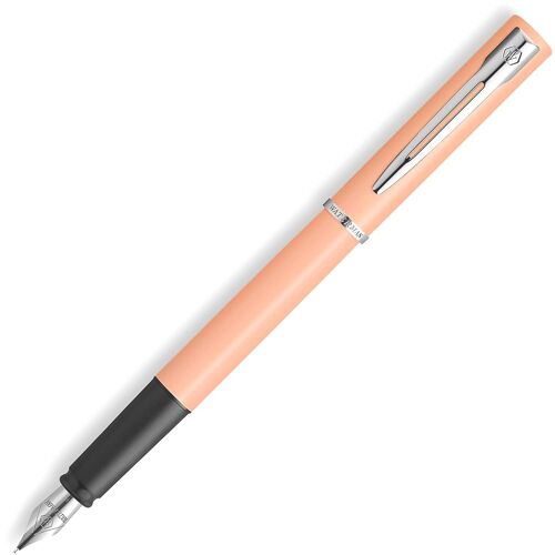 Waterman Stylo Plume Allure Saumon Pastel Pointe Fine 1 Cartouche Longue Bleue