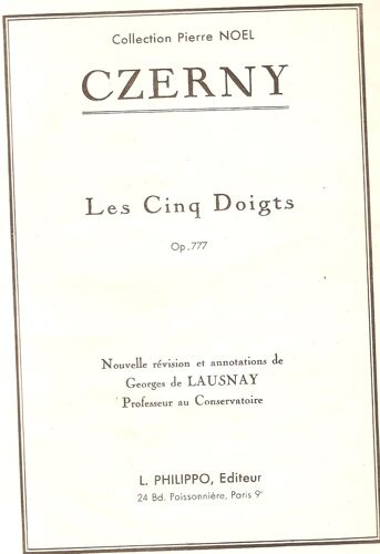 Les Cinq Doigts,Op 777