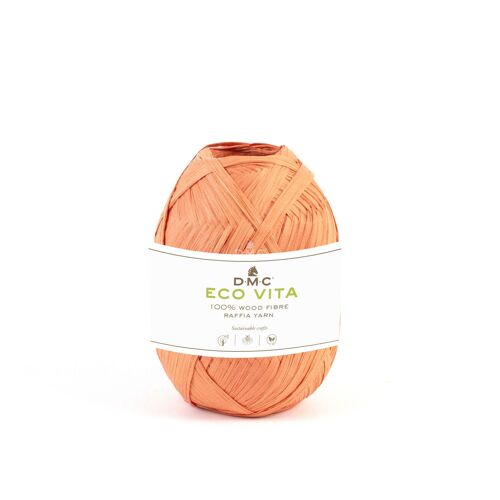 Raphia Eco Vita Raffia 50g Tricot Crochet Tissage Macramé Col. 010 Orange