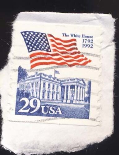 Imbre U S A, , The White House 1792 - 1992, 29 Cents Oblitéré