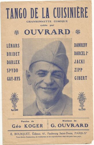 Tango De La Cuisiniere Par Ouvrard