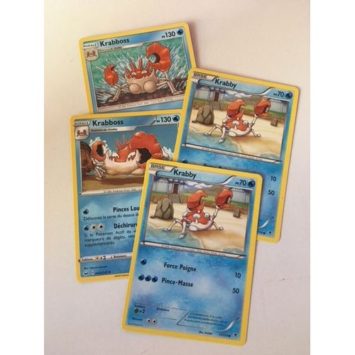 (1011) 2x Krabby + 2x Krabboss Pokemon