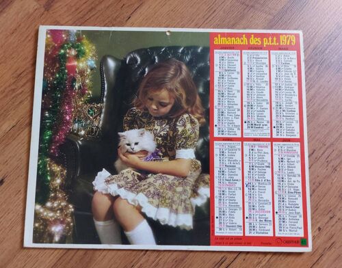 Calendrier Almanach 1979
