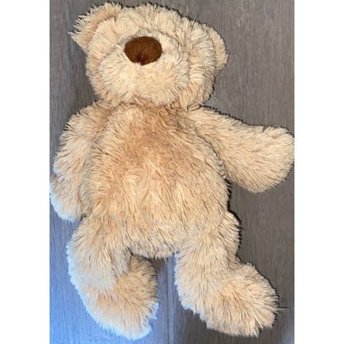 Doudou Ours Beige Camel Caramel Hema Peluche Nounours Ourson Petites Billes Jouet Naissance Enfant Bébé