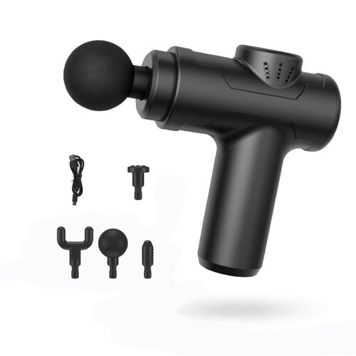 Pistolet De Massage- Appareil De Massage- Relaxation Musculaire- Affichage Lcd- Noir