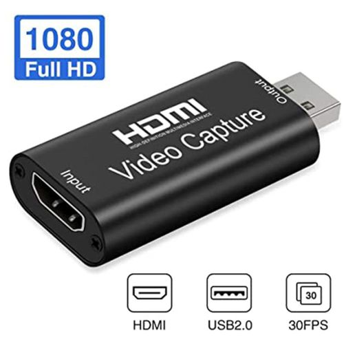 Boîtier D'enregistrement Et Diffusion En Streaming En Direct, Compatible Hdmi, Usb 2.0, Carte D'acquisition Vidéo 4k, Pour Jeux Vidéo Ps4, Dvd, Caméscope, Caméra