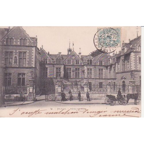 Orleans "L'hôtel De Ville " - Carte Précurseur - Oblitérée En 1904 - Ref 060 209