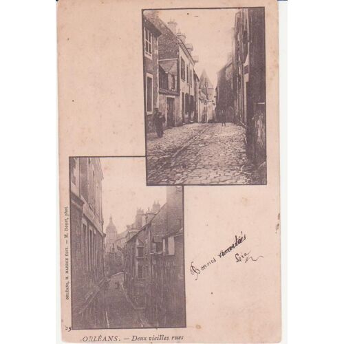 Orléans - Deux Vieilles Rues - Marron Editeur - Carte Précurseur - Ayant Circulée - Ref 060176