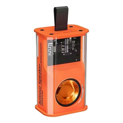 Petit haut-parleur Bluetooth Mecha Haut-parleur domestique extérieur Transparent Mecha Subwoofer Portable Bluetooth S