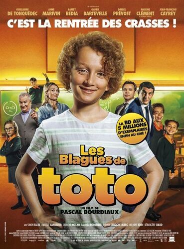 Les Blagues De Toto - Affiche Originale De Cinéma - Format 120x160 Cm - Un Film De Pascal Bourdiaux Avec Guillaume De Tonquédec, Ramzy Bedia, Daniel Prévost, Gavril Dartevelle, Anne Marivin - 2020