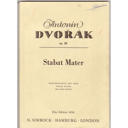 Stabat Mater Op.58 (Vocal Score)