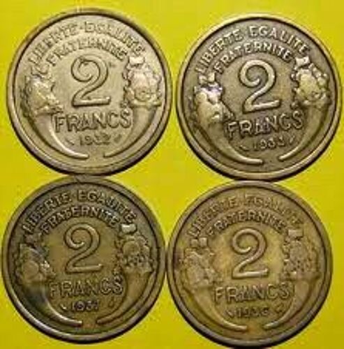 Piece  Bon  Pour 2 Francs 1932( Lot De 5 )