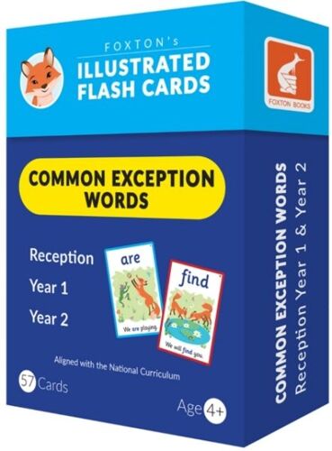 Foxtons Illustrated Flash Cards - Common Exception Words