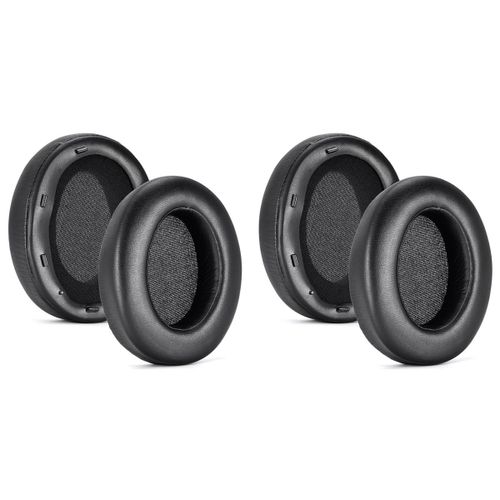 2 Paire de Coussinets D'Oreille Remplacement pour Casque WH-XB910N XB910N Oreillettes en Cuir ProtéIne Souple Noir