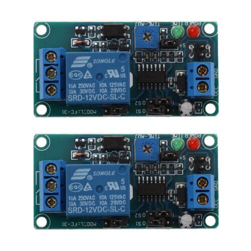 2X SRD-12VDC-SL-C NC Minuterie avec la Commande de Temporisation 12V CC