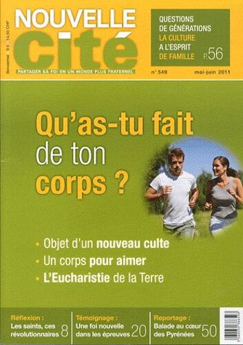 Nouvelle Cité N° 549 - Qu'as-Tu Fait De Ton Corps ?