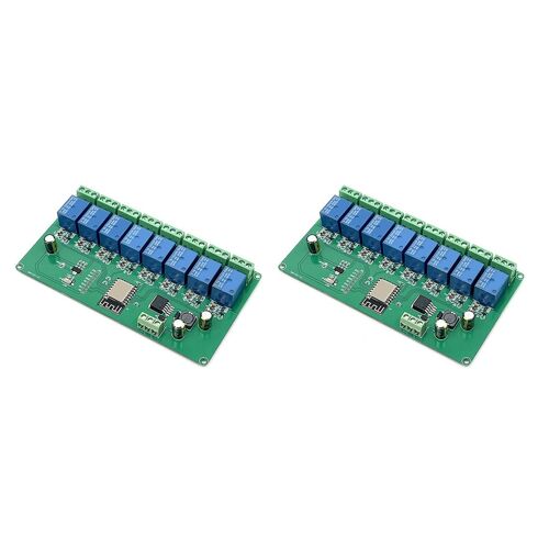 2X Module de Relais WIFI Sans ESP8266 à 8 Canaux Carte Développement ESP-12F DC 5V/7-28V Télécommande APP E-