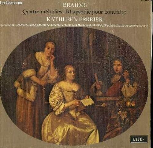 Disque Vinyle 33t Quatre Melodies Pour Contralto Par Kathleen Ferrier