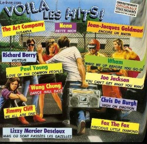 Disque Vinyle 33t Voila Les Hits. Visiteur De Richard Berry / We All Are One De J. Cliff / Susanna De The Art Company / Encore Un Matin De J.J. Goldman / Rette Mich De Nena / Wake Me Up ...