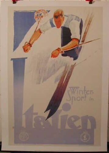 Winter Sport In Italien - Franz Lenhart - Affiche / Poster Envoi En Tube