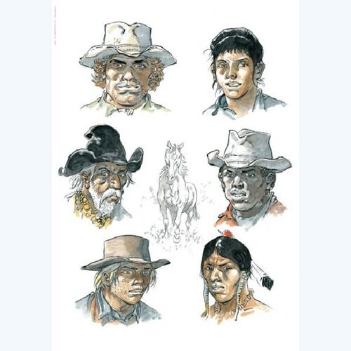 Hermann - Portraits N°/S 99ex - Affiche / Poster Envoi En Tube