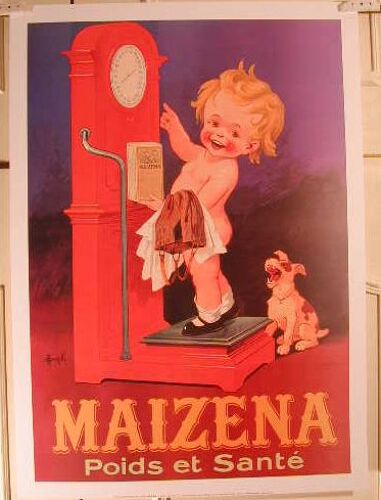 Maïzena Balance -  - Affiche / Poster Envoi En Tube