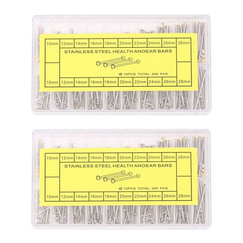 2 Boîteensemble D'outils De Réparation Montres Ensemble Bracelet Montre Tube Assortiment Vis Goupille Friction Fermoirs Sangles Bracelets Rivet Se Termine 10mm-28mm