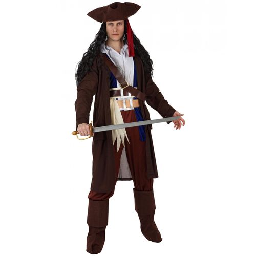 Déguisement Pirate Gilet Marron Homme - Taille: Xl