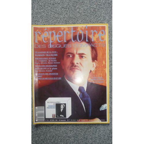 Reprttoire Des Disques Compacts  N° 29 : Sanson Francois