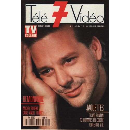 Télé 7 Video / 30-05-1989  N° 12 : Mickey Rourke (1p + Jaquette)