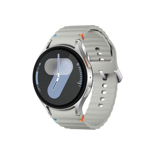 Samsung Galaxy Watch7 - 44 mm - Montre connectée avec bracelet sport - caoutchouc - taille du bracelet : M/L - affichage 1.47" - 32 Go - NFC, Wi-Fi, Bluetooth - 33.8 g - argent