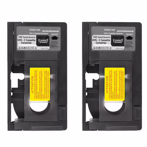 2X Adaptateur de Cassette -C pour SVHS Pas 8 Mm/MiniDV/Hi8