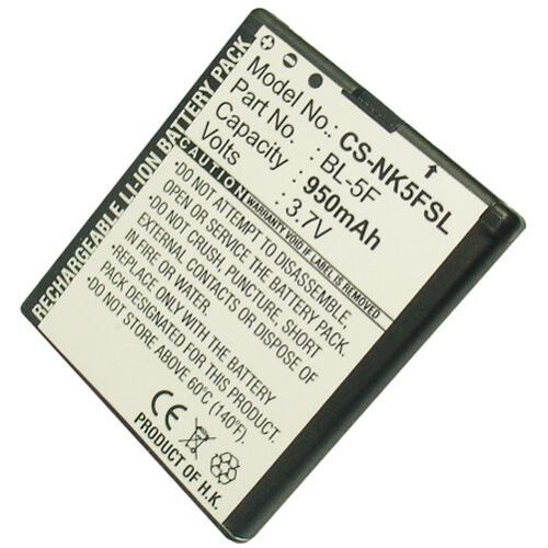 Batterie 950mah Pour Nokia 6290 N95 N93 E65 N96
